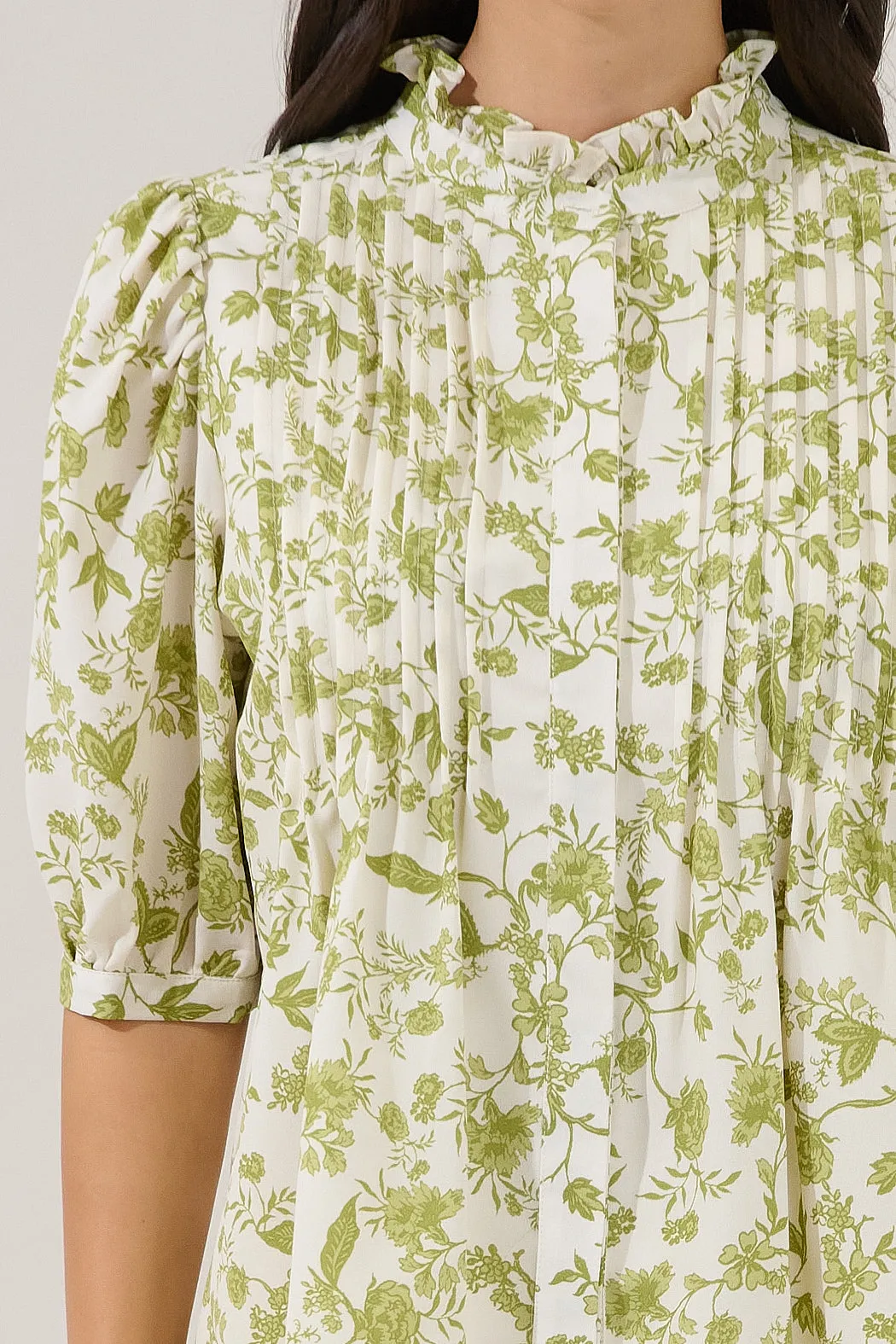 Elysia Pleated Blouse Floral sold by Sugarlips product image thumbnail 5