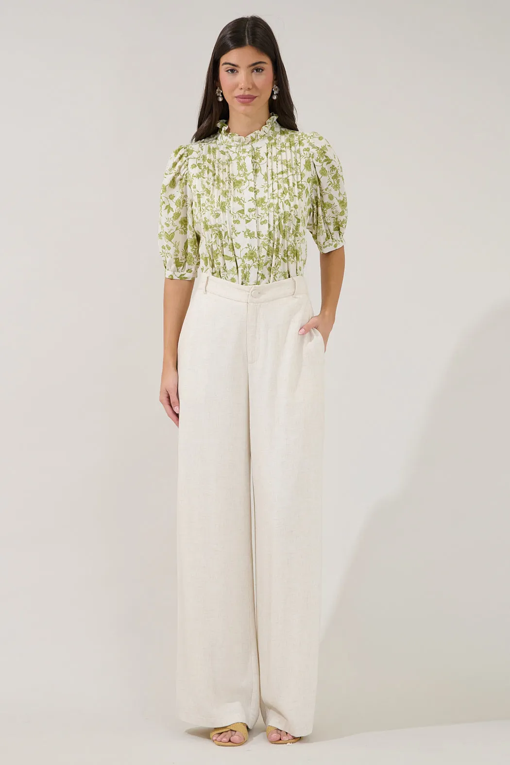 Elysia Pleated Blouse Floral sold by Sugarlips product image thumbnail 4