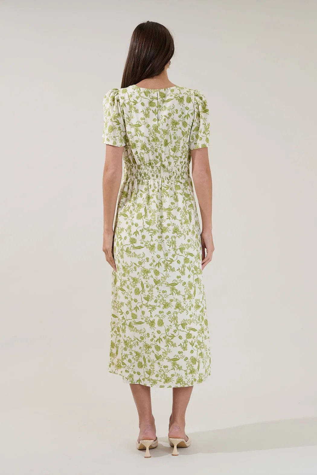 Bloom Midi Dress Floral sold by Sugarlips product image thumbnail 2