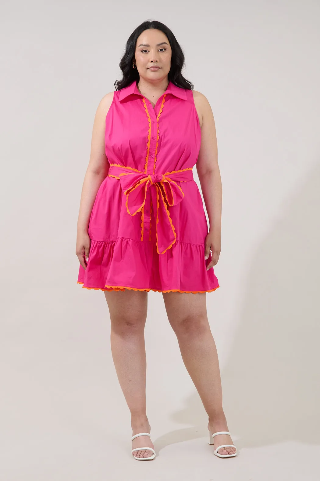 Mariselle Sleeveless Tiered Mini Dress Curve sold by Sugarlips product image thumbnail 4