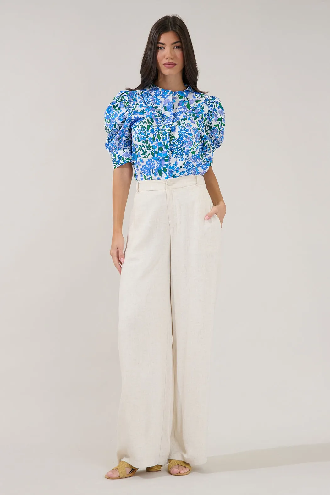 Klina Drape Sleeve Top Floral sold by Sugarlips product image thumbnail 4