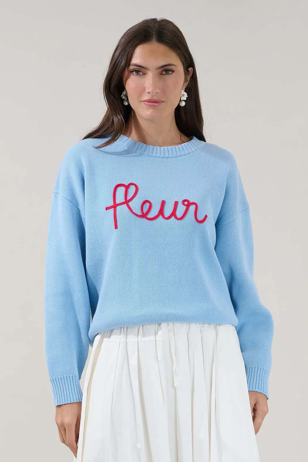 Fleur Crewneck Sweater sold by Sugarlips