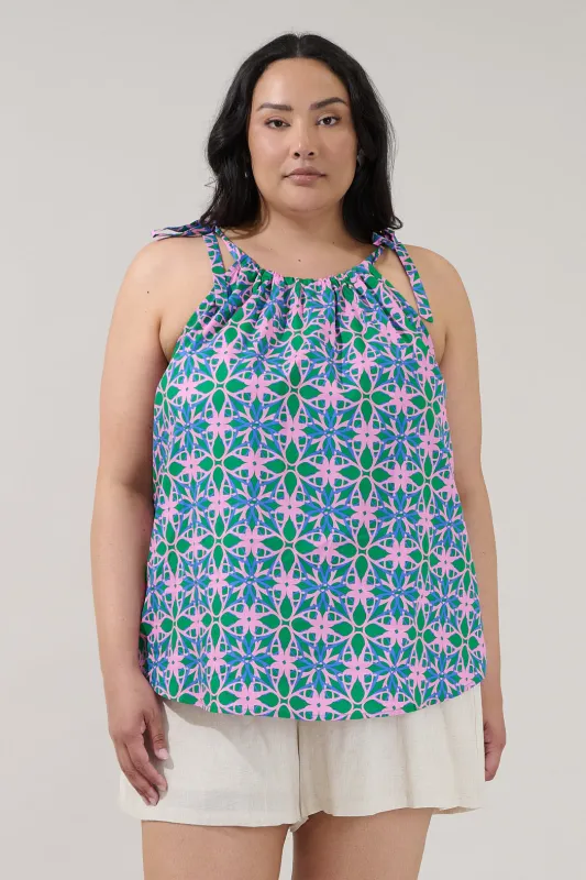 Marra Sleeveless Top Geo Curve made by Sugarlips