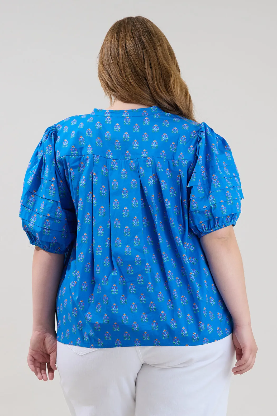 Court Button Down Top Raidy Floral Curve sold by Sugarlips product image thumbnail 2