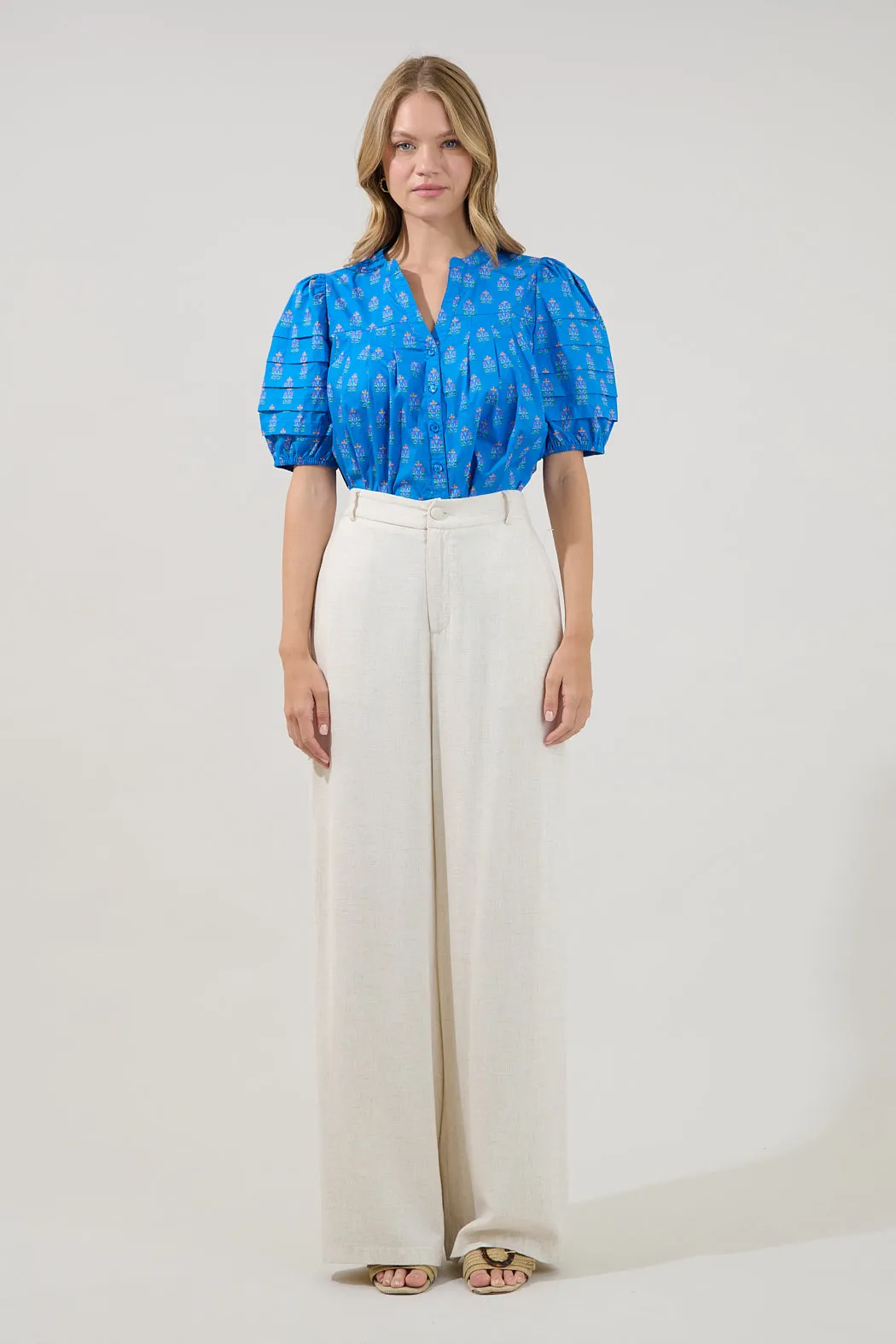 Court Button Down Top Raidy Floral sold by Sugarlips product image thumbnail 4