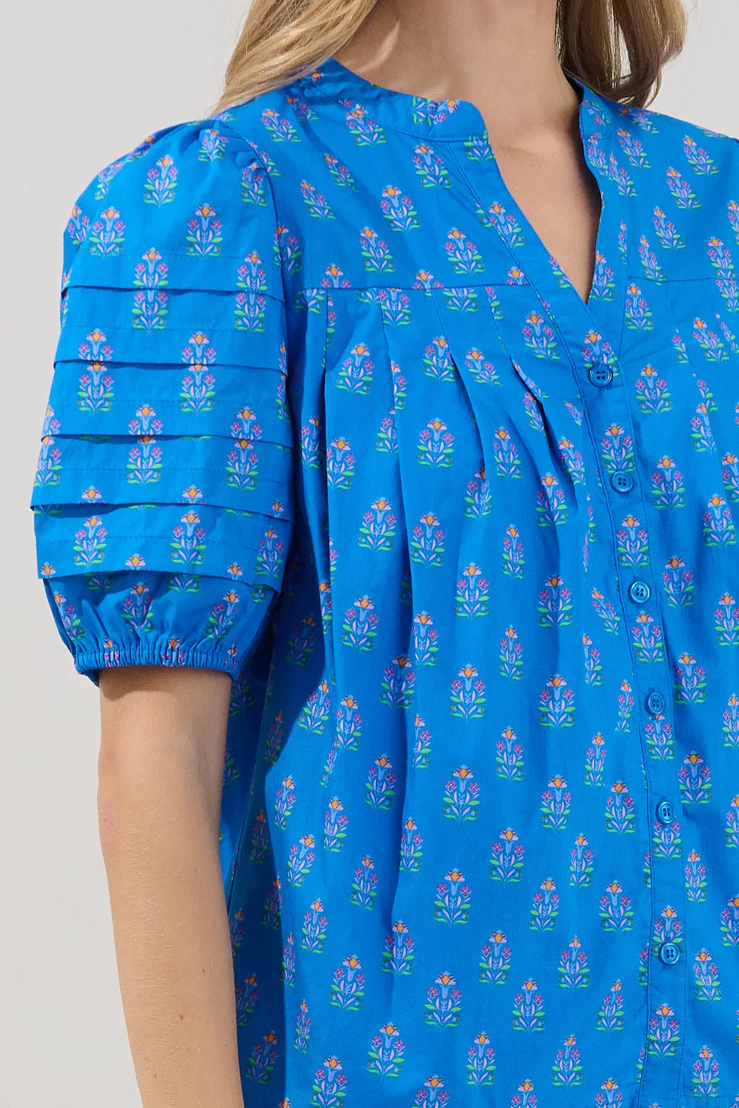 Court Button Down Top Raidy Floral sold by Sugarlips product image thumbnail 5