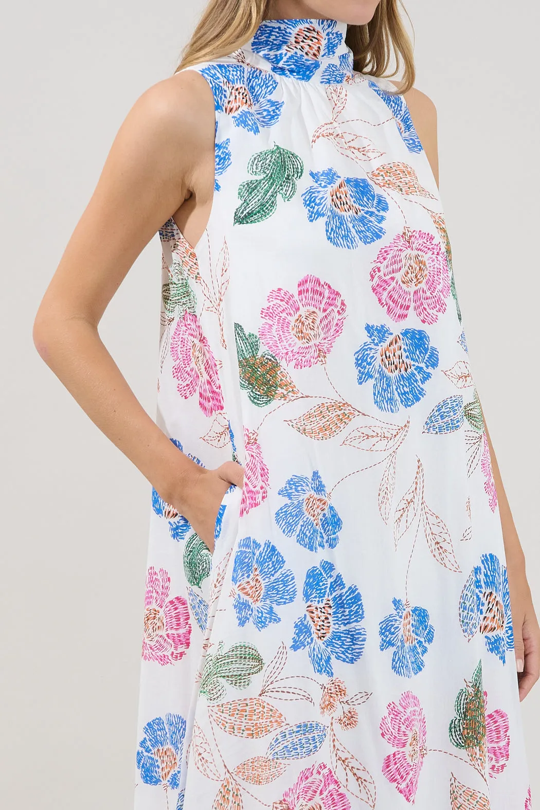 Akiya Mockneck Maxi Dress Wild Poppy sold by Sugarlips product image thumbnail 4