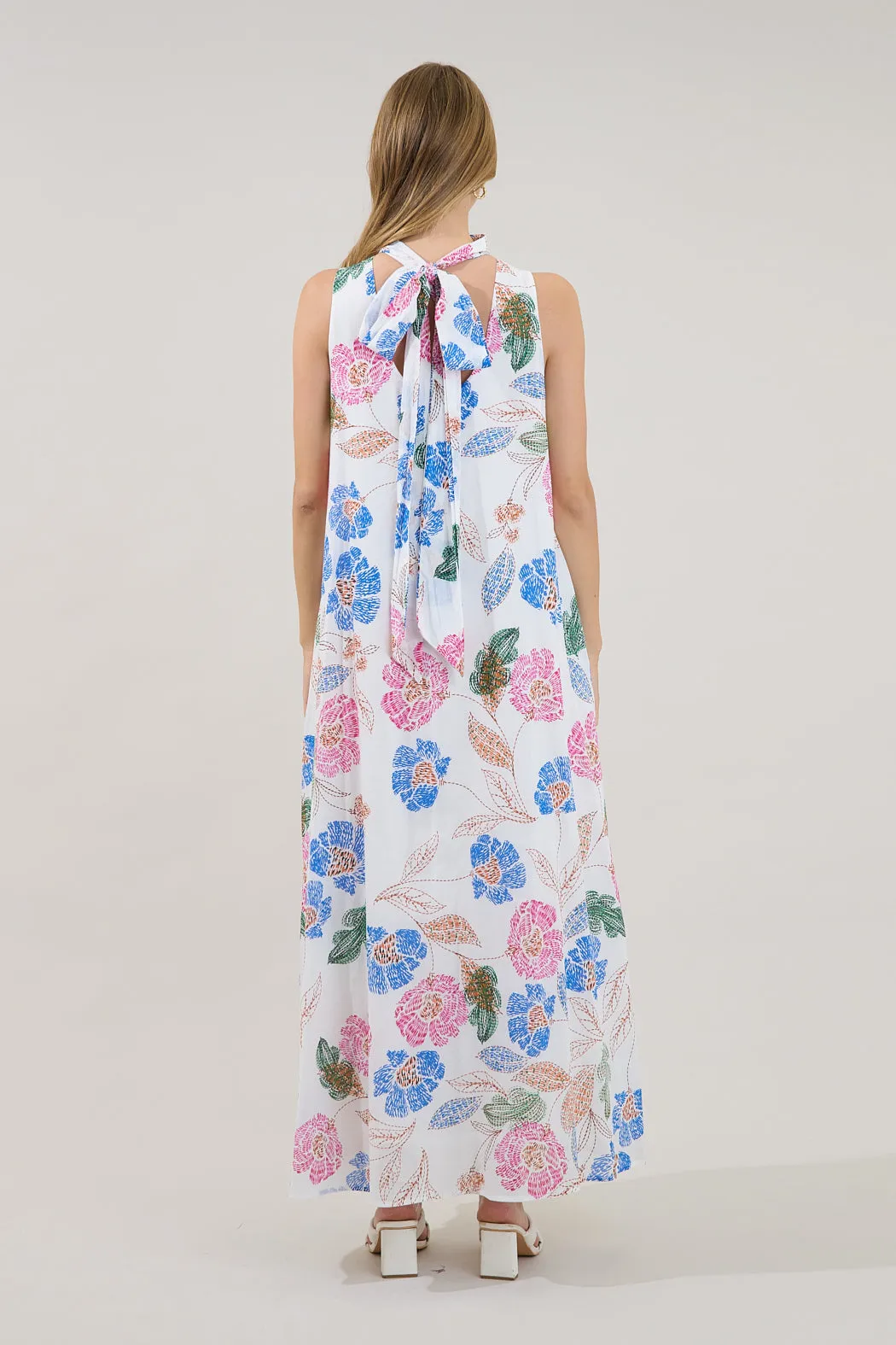 Akiya Mockneck Maxi Dress Wild Poppy sold by Sugarlips product image thumbnail 2
