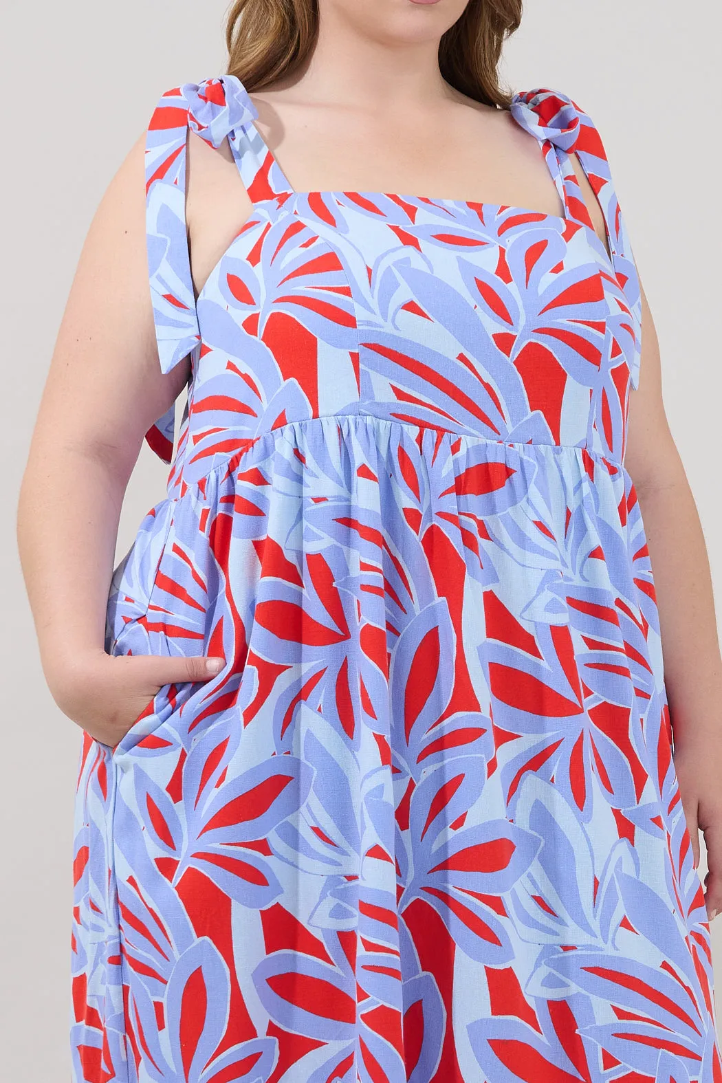 Hendy Shoulder Tie Maxi Dress Areca Curve sold by Sugarlips product image thumbnail 4