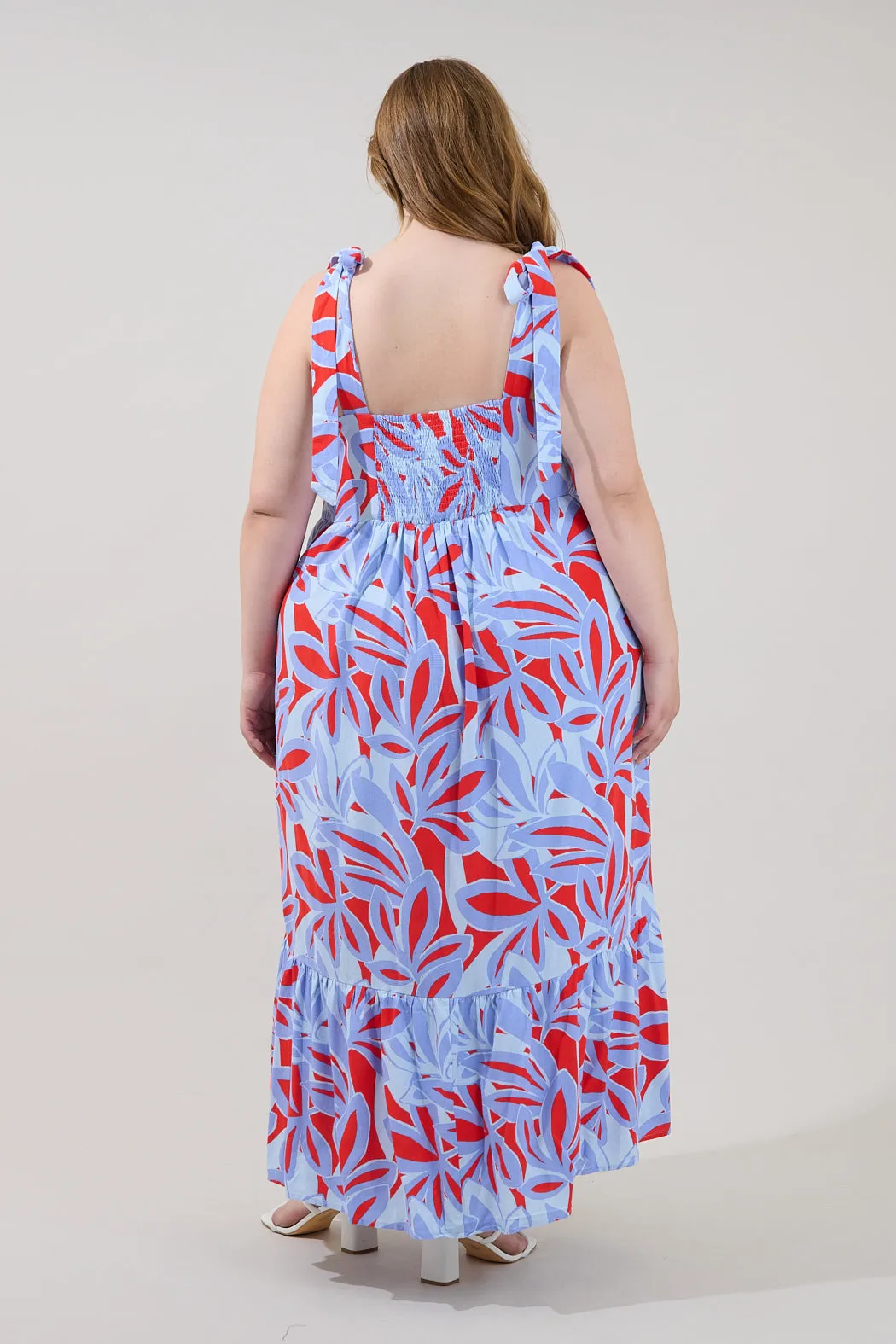 Hendy Shoulder Tie Maxi Dress Areca Curve sold by Sugarlips product image thumbnail 2
