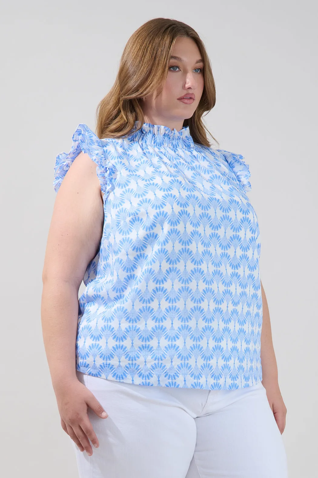 Zoie Ruffle Top Mosaic Curve sold by Sugarlips product image thumbnail 3