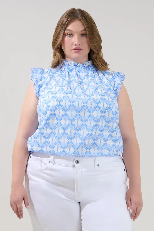 Zoie Ruffle Top Mosaic Curve made by Sugarlips