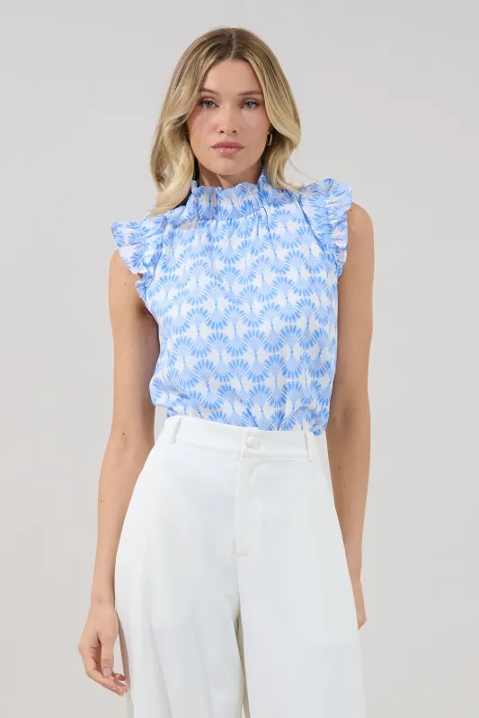 Zoie Ruffle Top Mosaic made by Sugarlips