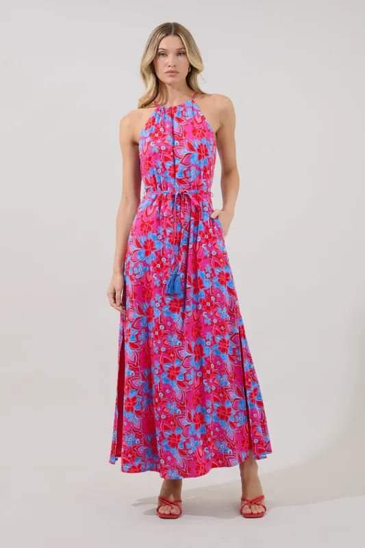 Verone Sleeveless Maxi Dress Floral made by Sugarlips