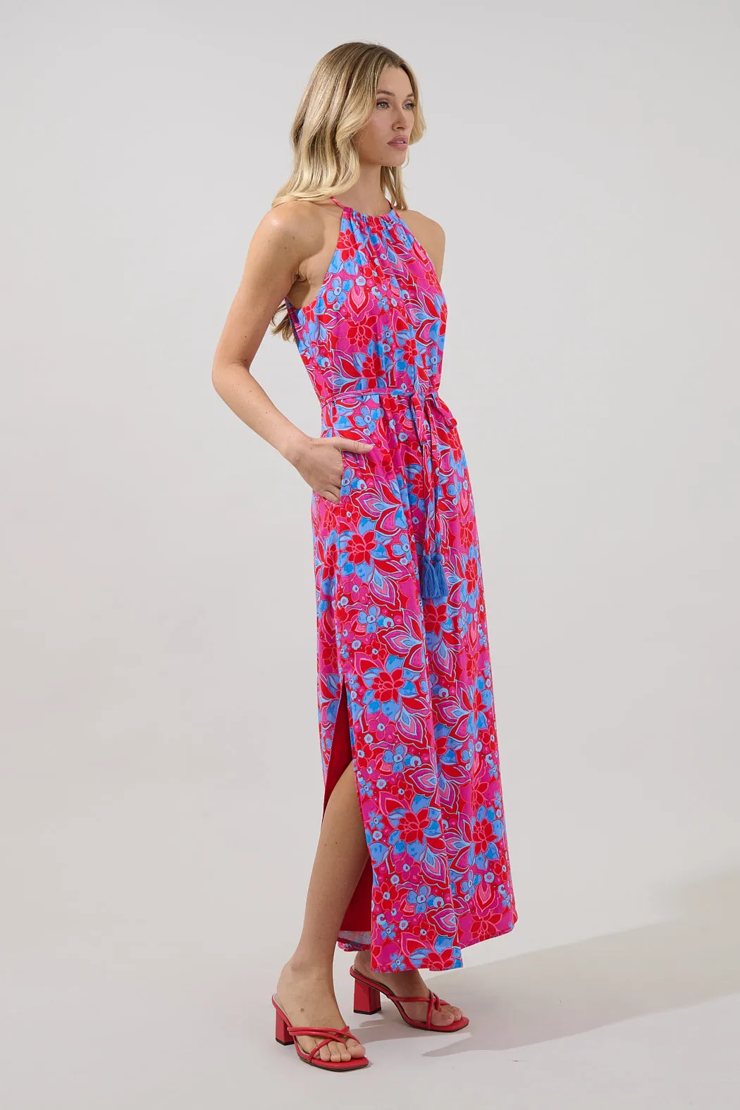 Verone Sleeveless Maxi Dress Floral sold by Sugarlips product image thumbnail 3