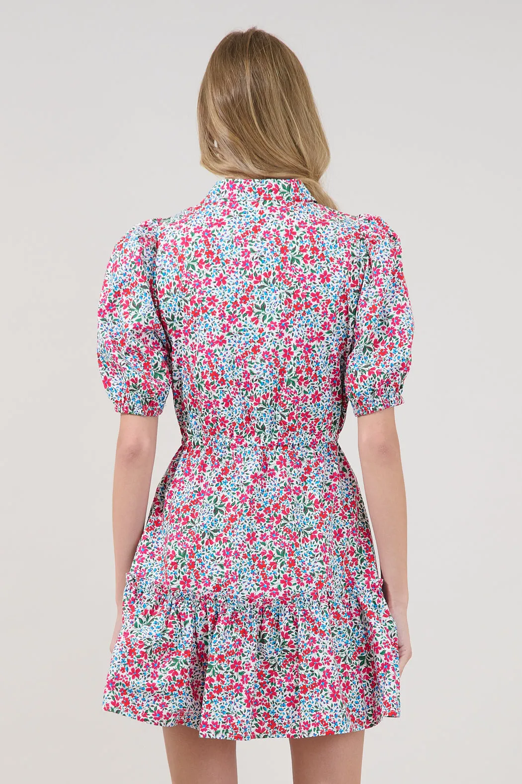 Stacie Button Down Mini Dress Floral sold by Sugarlips product image thumbnail 2