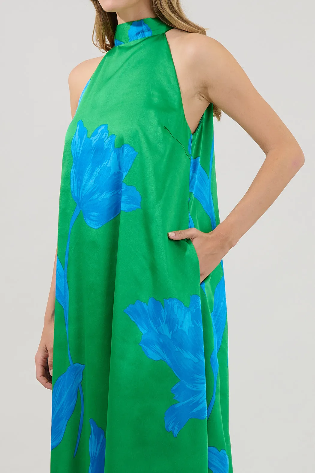 Giantia Halter Maxi Dress Floral sold by Sugarlips product image thumbnail 4