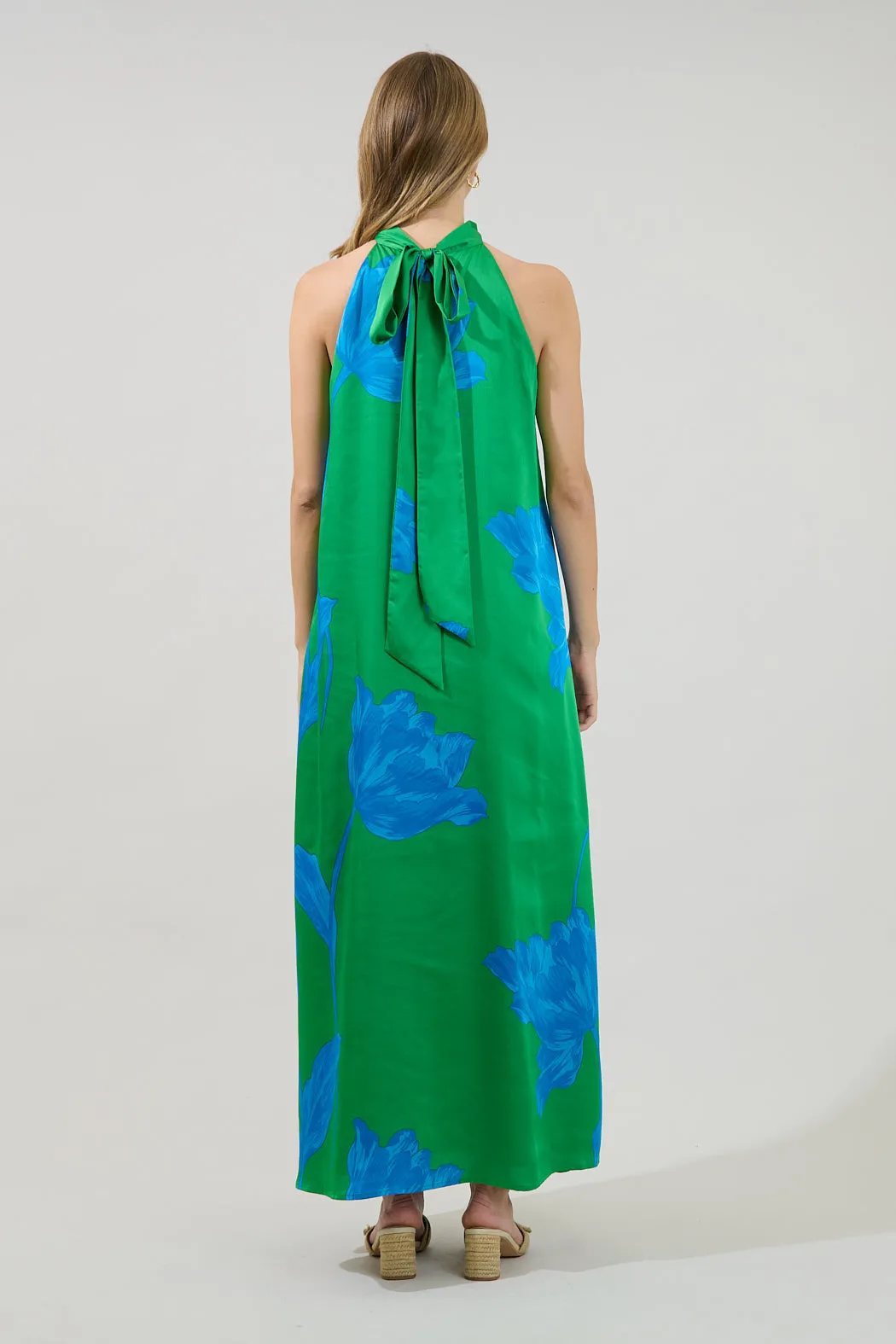 Giantia Halter Maxi Dress Floral sold by Sugarlips product image thumbnail 2