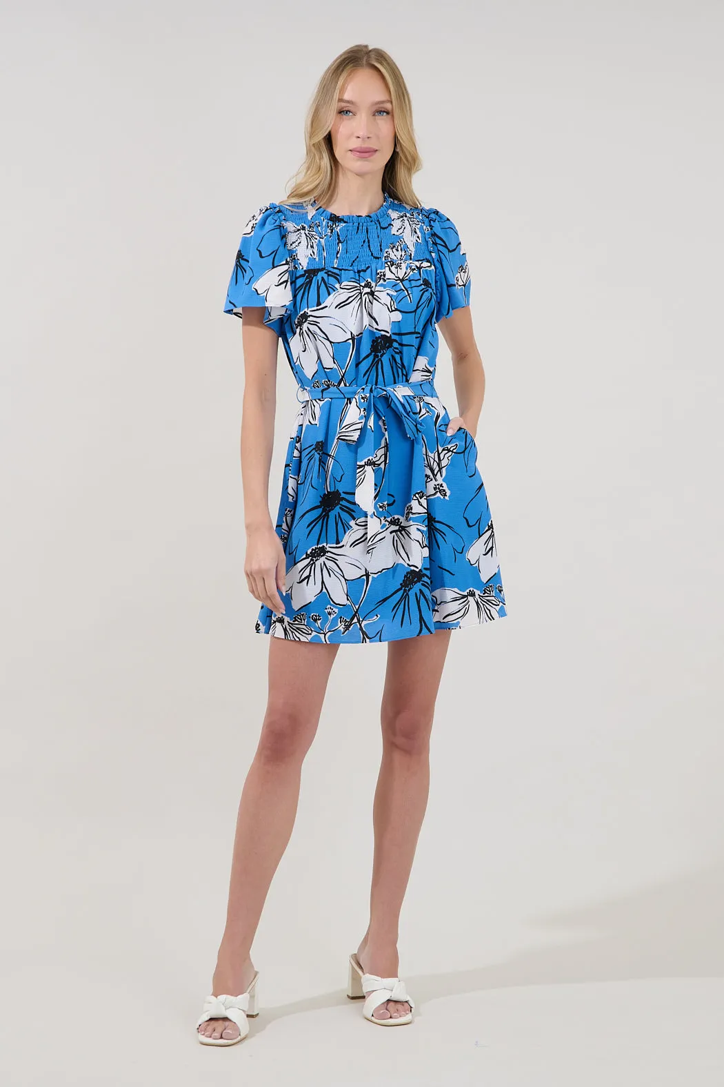 Uriella Smocked Mini Dress Kanes Floral sold by Sugarlips product image thumbnail 5