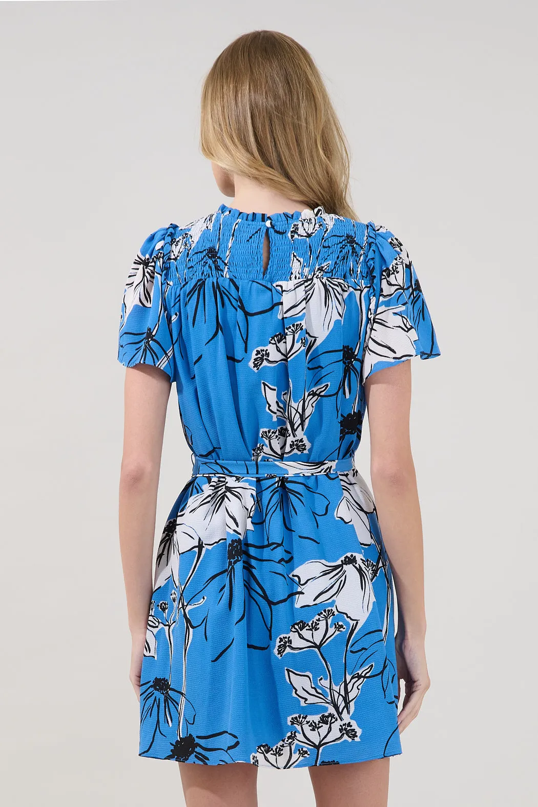 Uriella Smocked Mini Dress Kanes Floral sold by Sugarlips product image thumbnail 3
