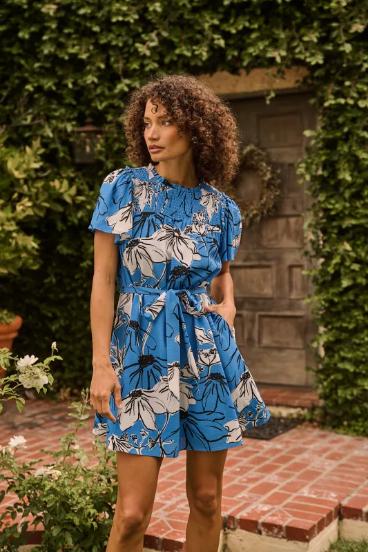 Uriella Smocked Mini Dress Kanes Floral made by Sugarlips