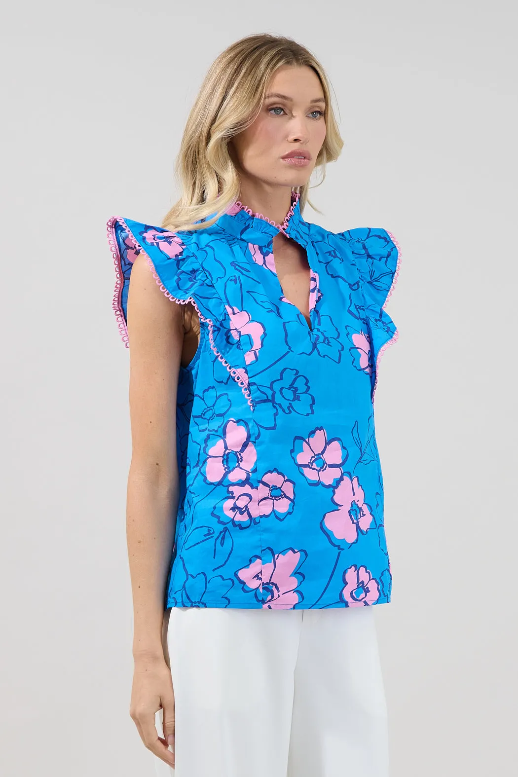 Rayen Ruffle Top Cosmic Poppy sold by Sugarlips product image thumbnail 3