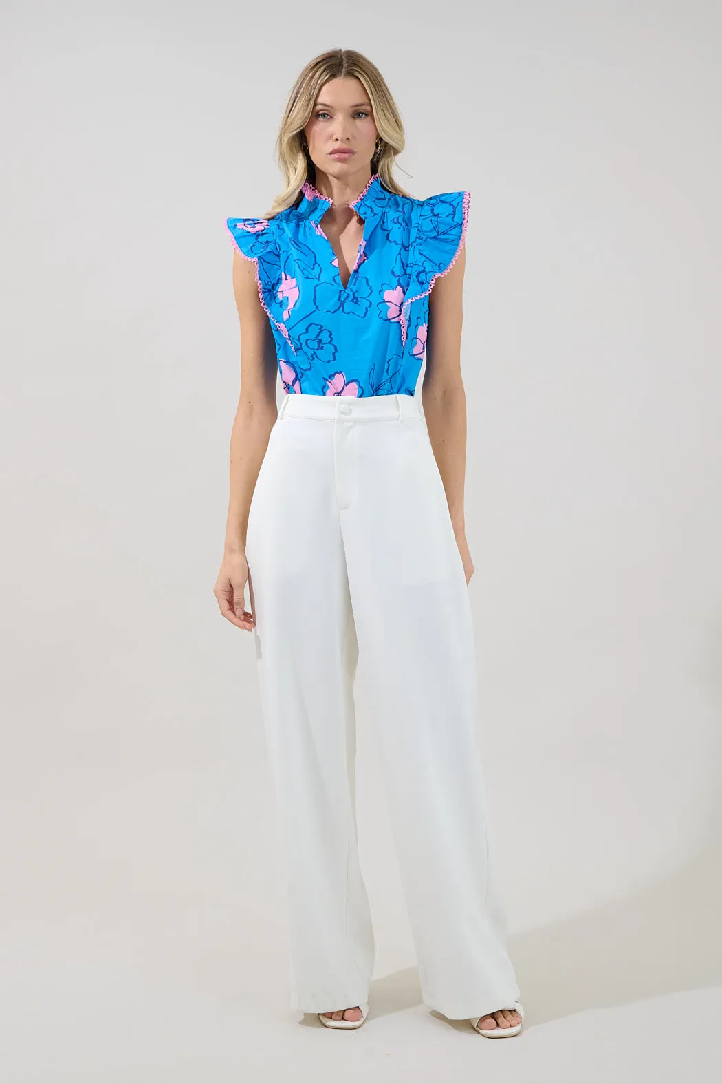 Rayen Ruffle Top Cosmic Poppy sold by Sugarlips product image thumbnail 4