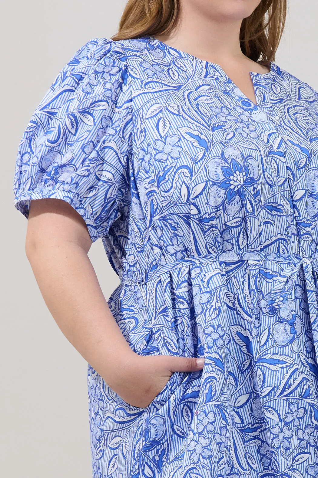 Hally A-line Mini Dress Floral Curve sold by Sugarlips product image thumbnail 5