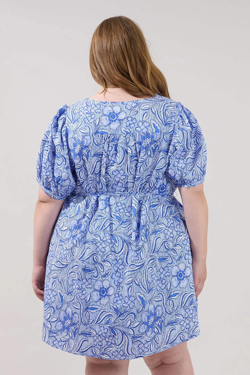 Hally A-line Mini Dress Floral Curve sold by Sugarlips product image thumbnail 2