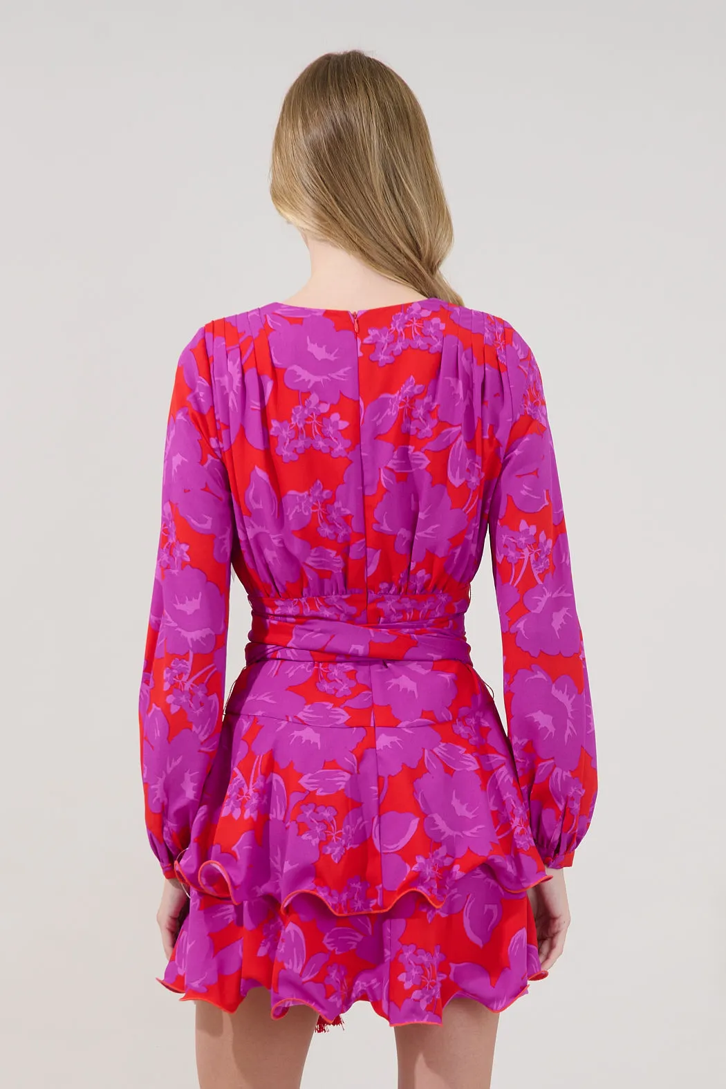Kery Tiered Mini Dress Sandrie Floral sold by Sugarlips product image thumbnail 2