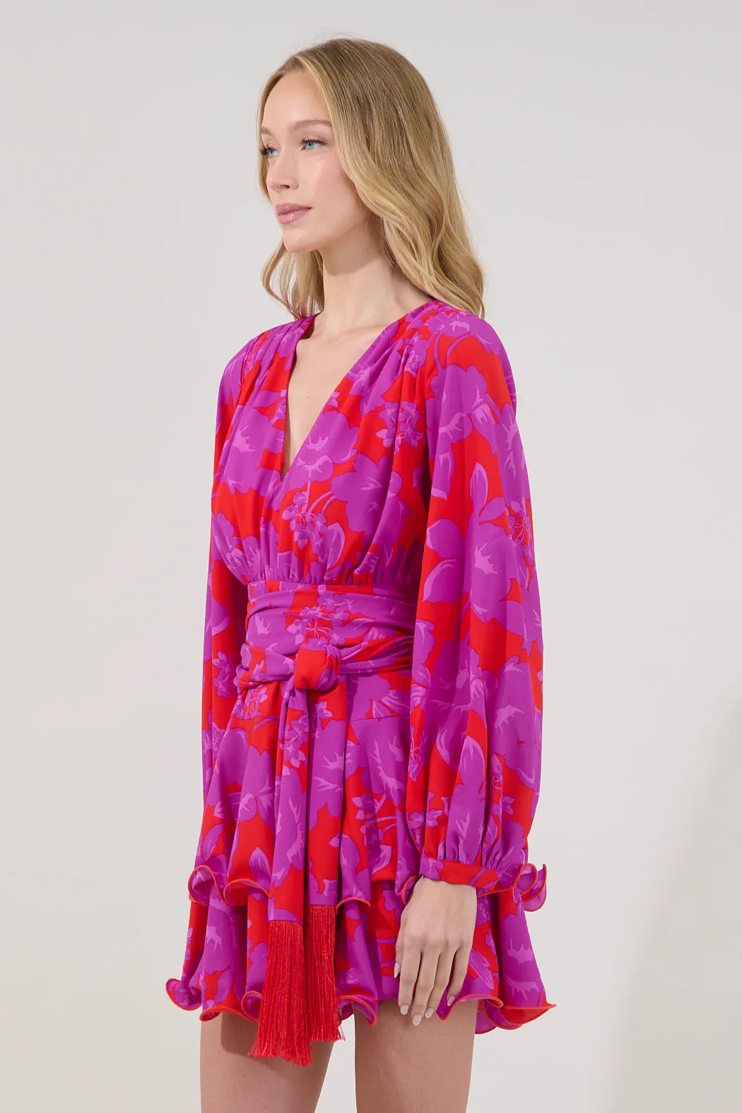 Kery Tiered Mini Dress Sandrie Floral sold by Sugarlips product image thumbnail 3