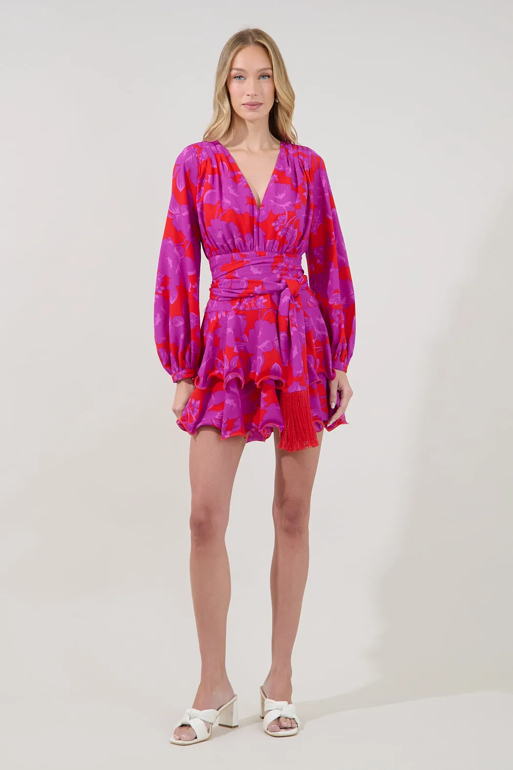 Kery Tiered Mini Dress Sandrie Floral sold by Sugarlips product image thumbnail 4