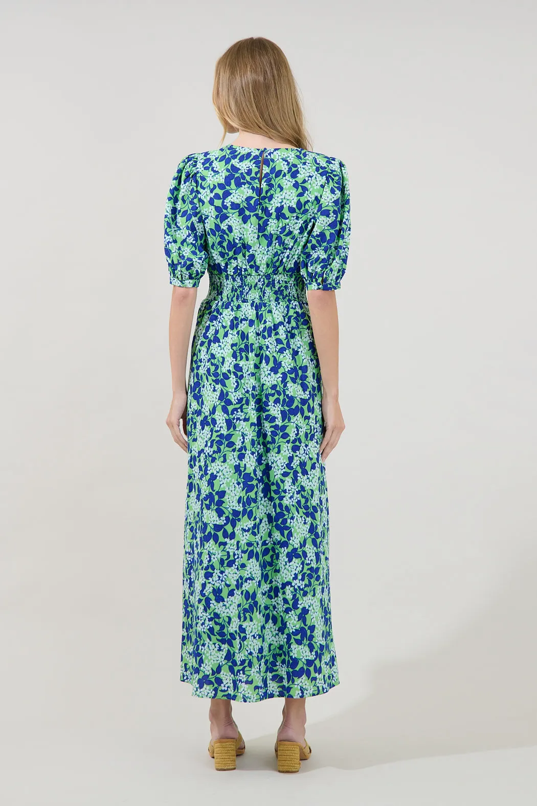 Iriela Smocked Maxi Dress Floral sold by Sugarlips product image thumbnail 2