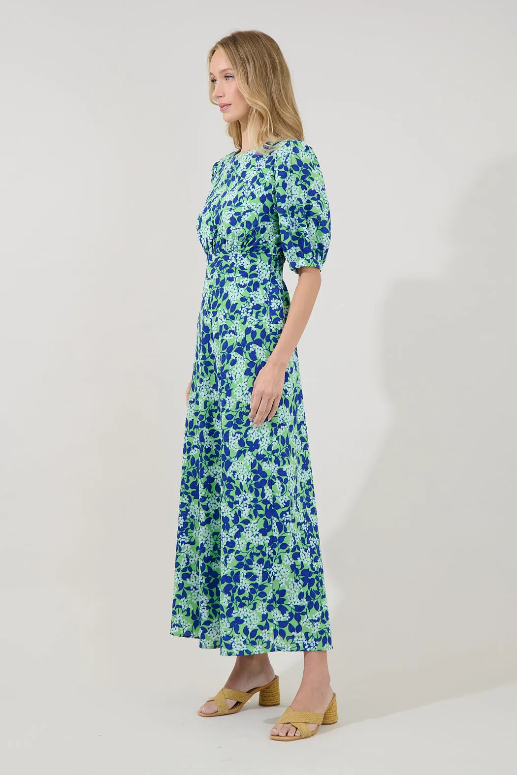 Iriela Smocked Maxi Dress Floral sold by Sugarlips product image thumbnail 3