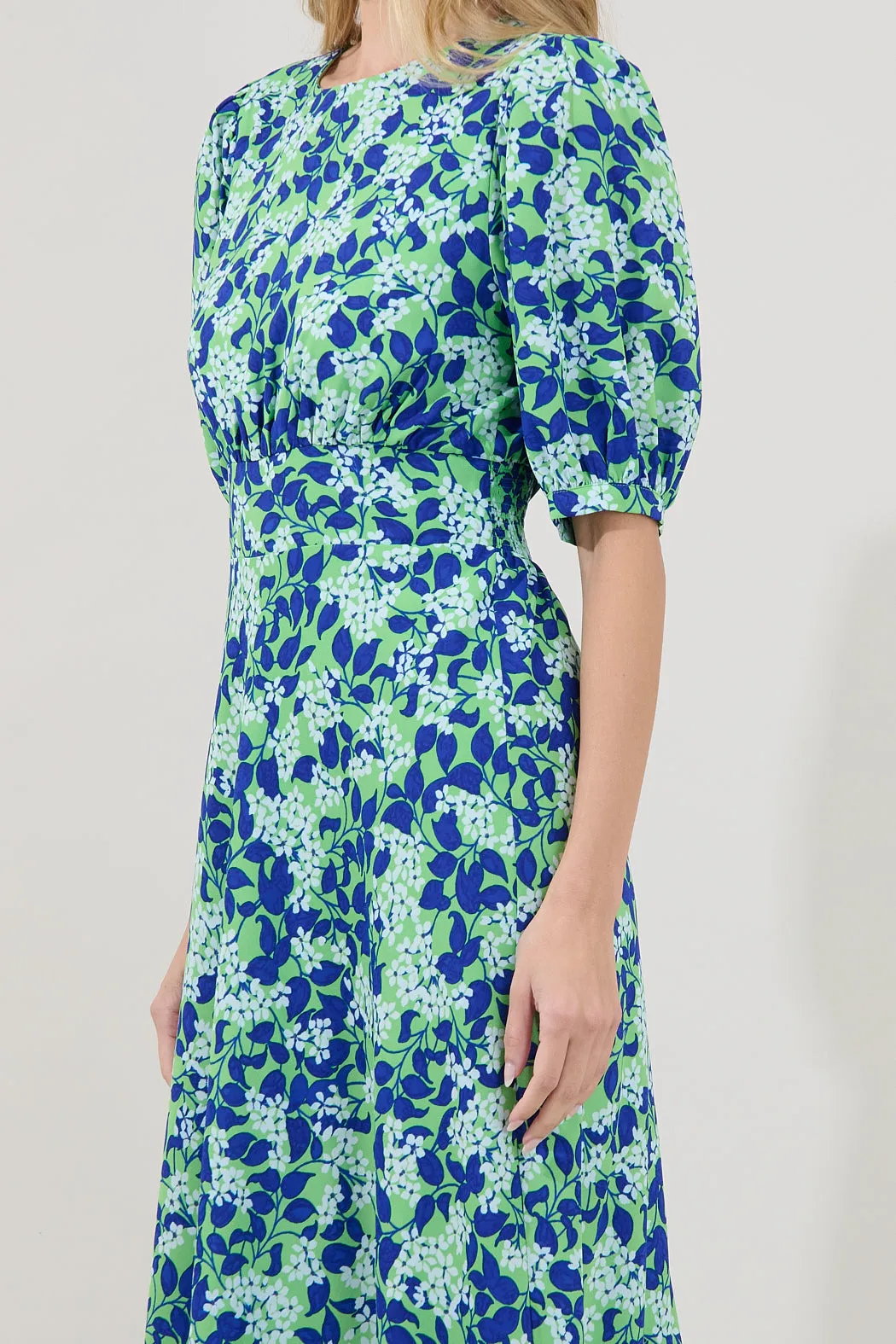 Iriela Smocked Maxi Dress Floral sold by Sugarlips product image thumbnail 4