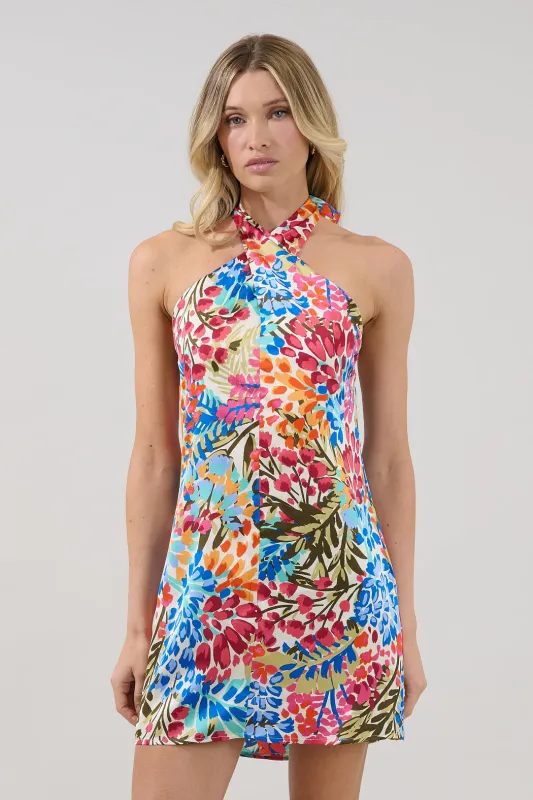 Mivia Halter Mini Dress Rain Dance made by Sugarlips