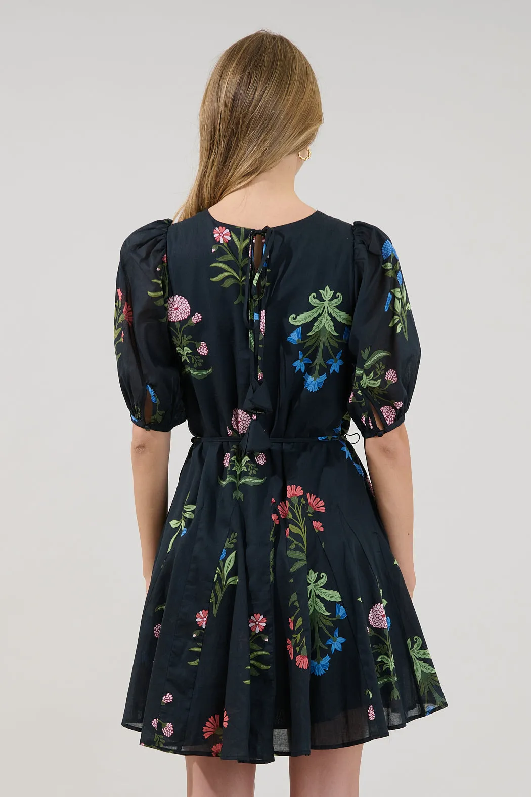 Deliah Godet Mini Dress Denory Floral sold by Sugarlips product image thumbnail 2