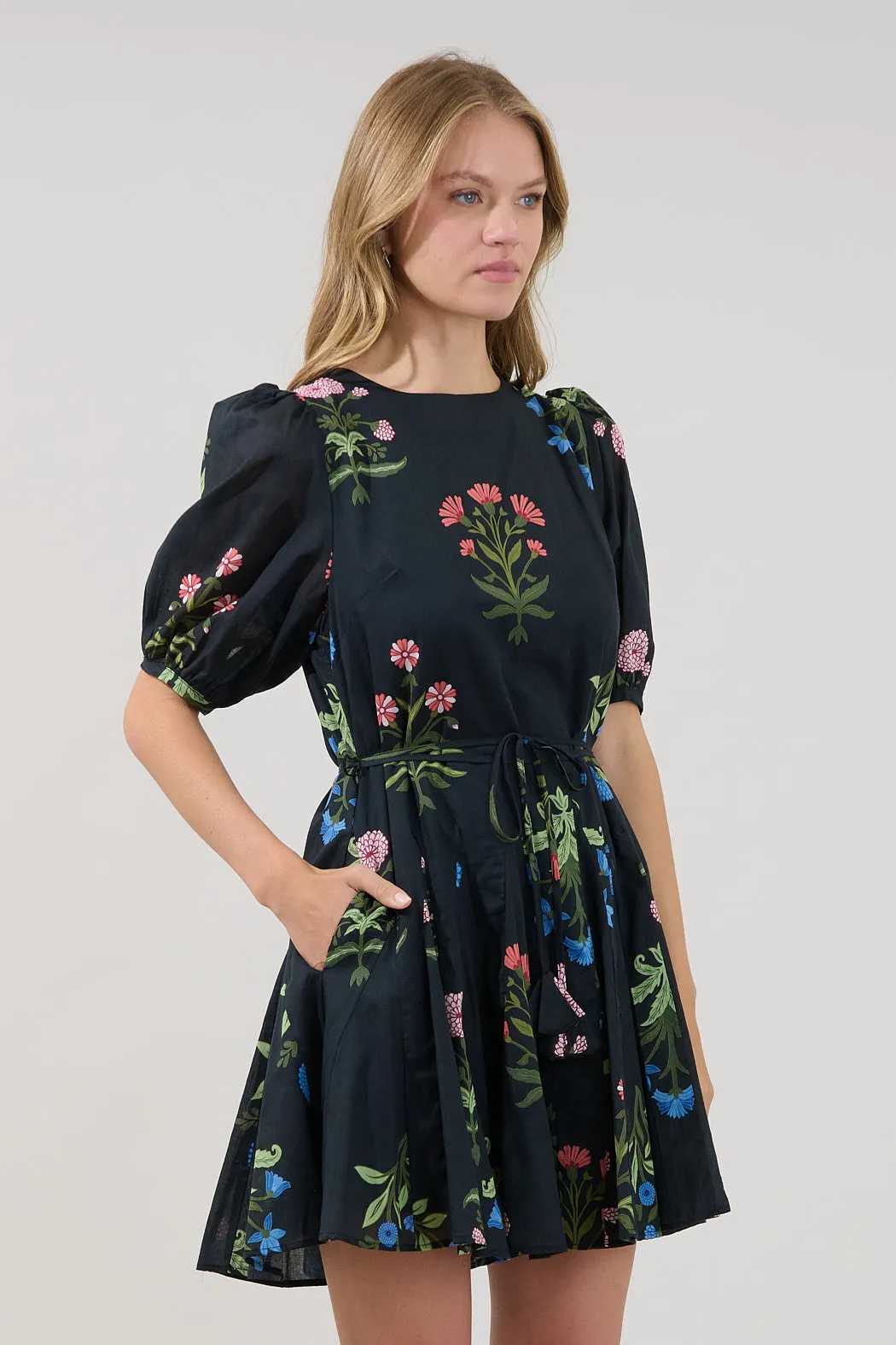 Deliah Godet Mini Dress Denory Floral sold by Sugarlips product image thumbnail 3