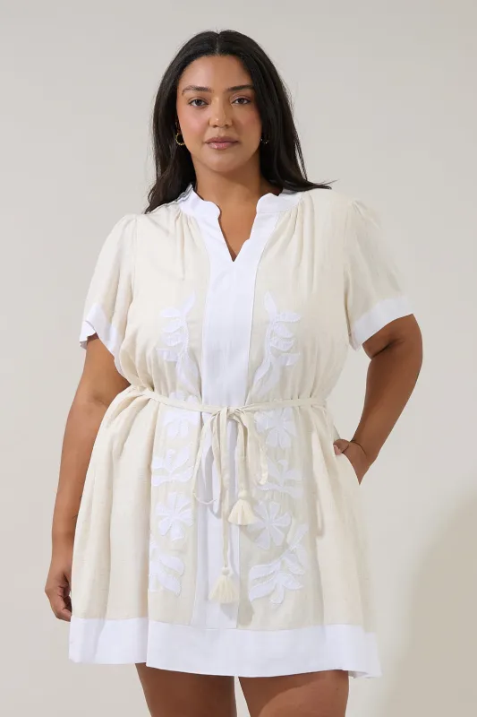 Patras Contrast Mini Dress Curve made by Sugarlips