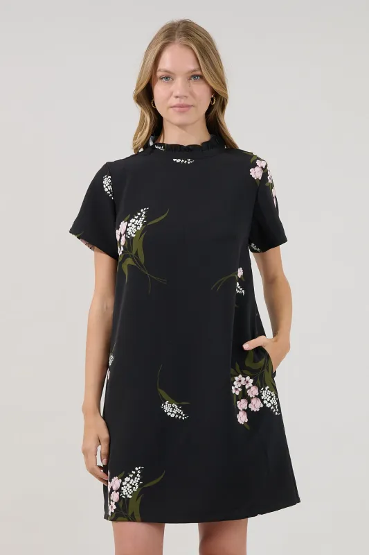 Rickie Shift Mini Dress Floral made by Sugarlips