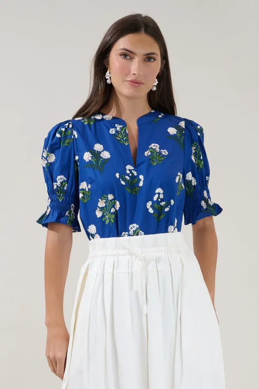 Merryn Split Neck Top Floral made by Sugarlips