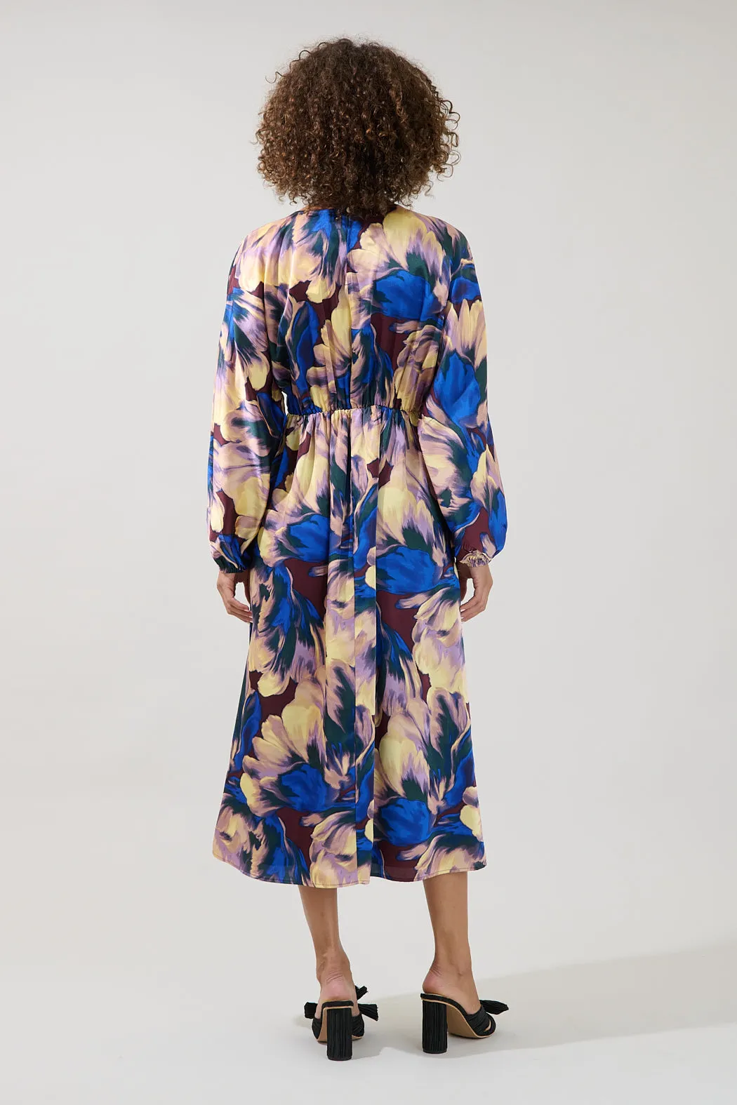 Charline Dolman Sleeve Midi Dress Irelia Floral sold by Sugarlips product image thumbnail 2