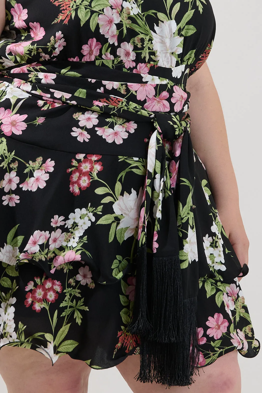 Mariena Ruffle Mini Dress Hollyhock Curve sold by Sugarlips product image thumbnail 5
