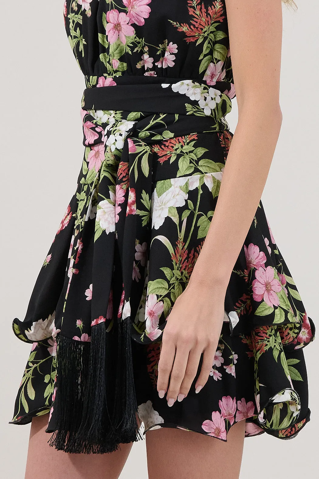 Mariena Ruffle Mini Dress Hollyhock sold by Sugarlips product image thumbnail 5