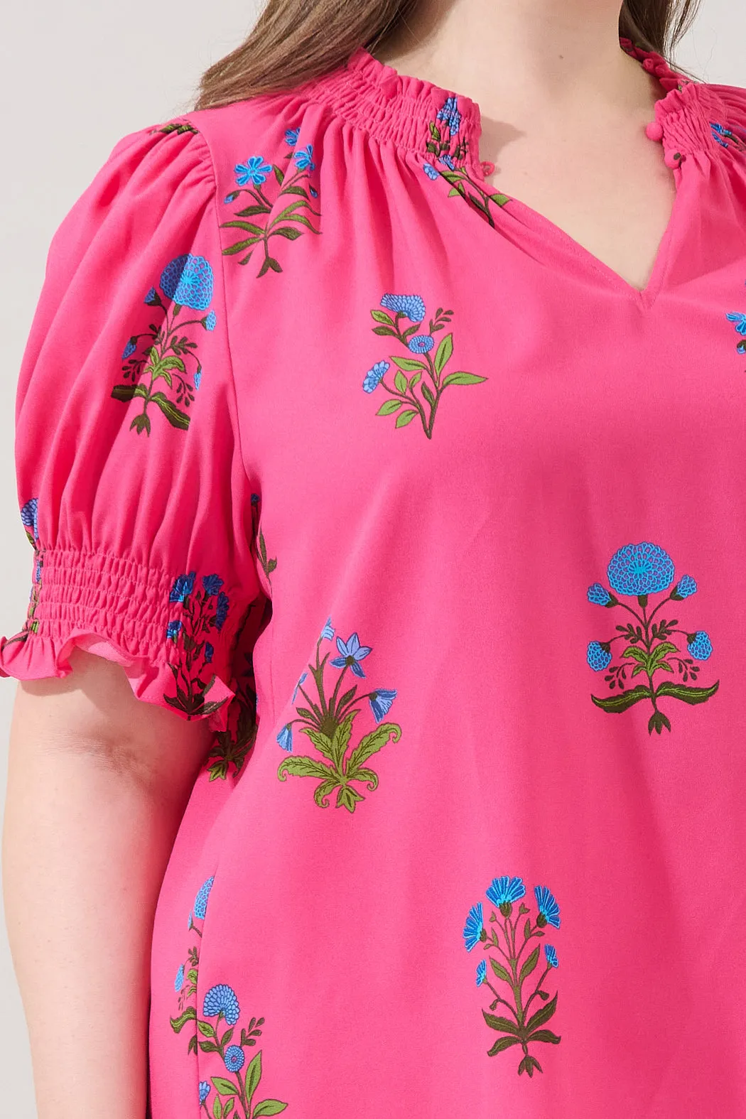 Jermy Short Sleeve Top Genora Floral Curve sold by Sugarlips product image thumbnail 5