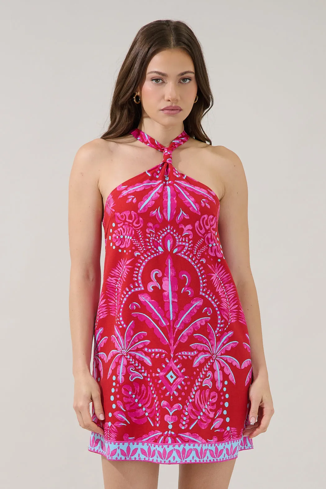 Amory Halter Mini Dress Cabana sold by Sugarlips product image thumbnail 2