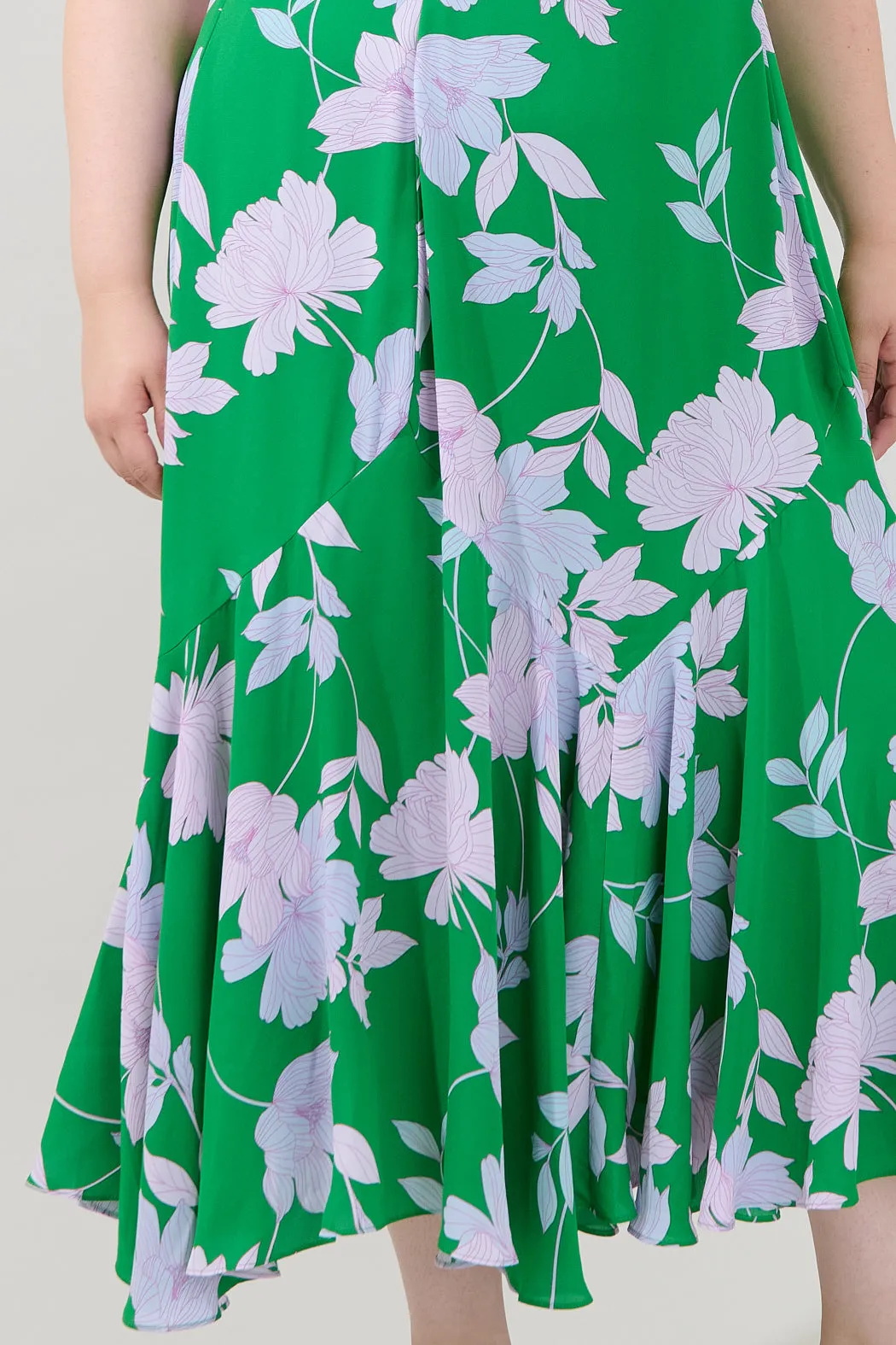 Judtih Flare Midi Dress Merla Floral Curve sold by Sugarlips product image thumbnail 4