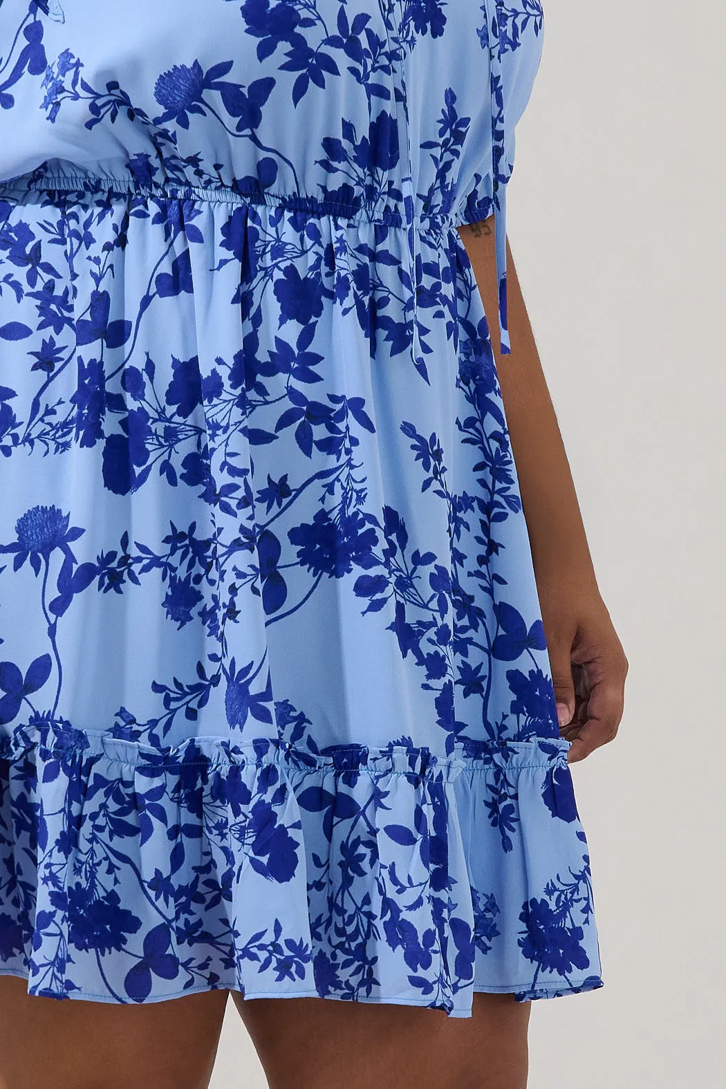 Karisa Ruffle Mini Dress Floral Curve sold by Sugarlips product image thumbnail 5
