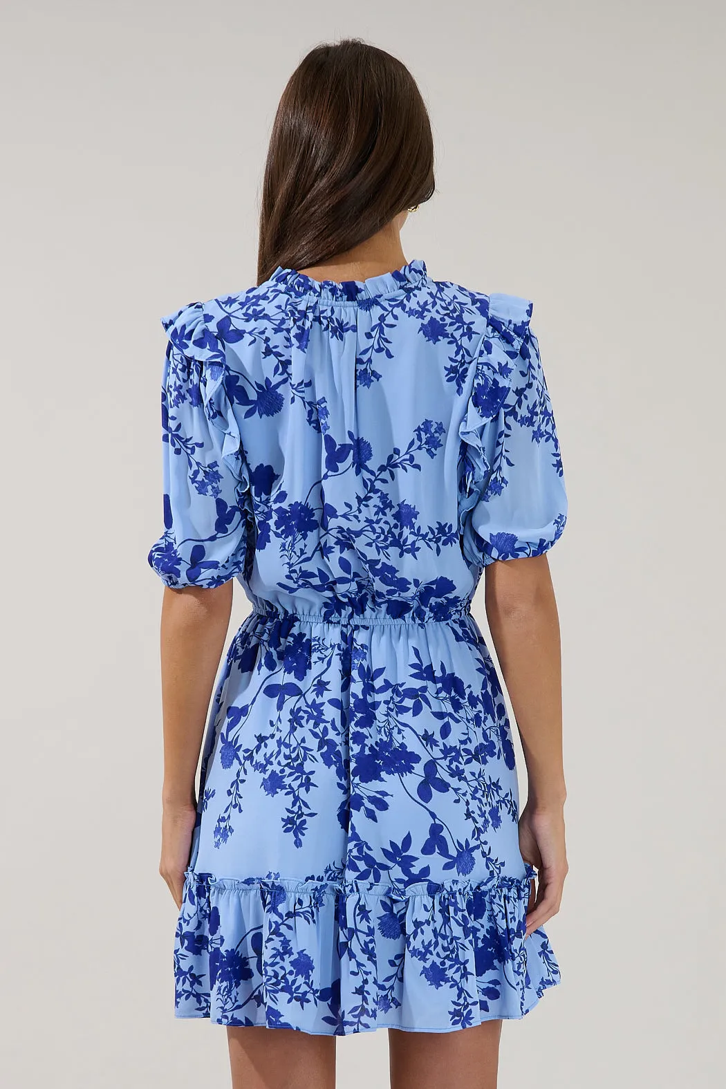 Karisa Ruffle Mini Dress Floral sold by Sugarlips product image thumbnail 2