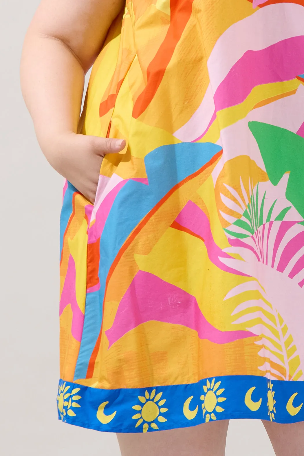 Genna Shift Mini Dress Tropical Curve sold by Sugarlips product image thumbnail 5